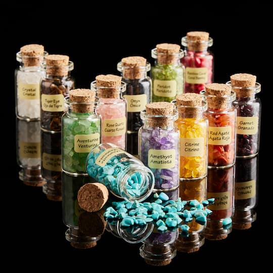 6 Pack: Bottles of Gemstones by Bead Landing™, 0.2oz.